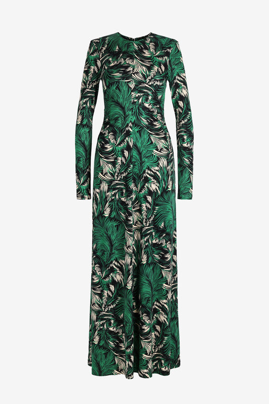 Angelica Fluid Dress in Green