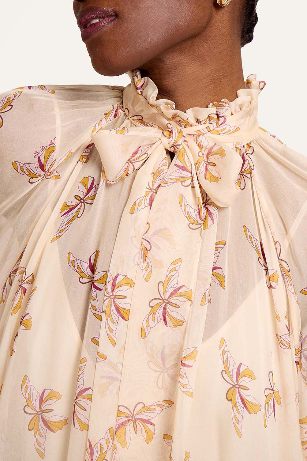 Cerere Farfalla Dress in Buttercream by La Double J - Anita Hass