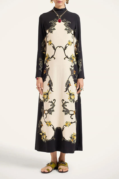 Kleid Halle in Buttercup Black La Double J