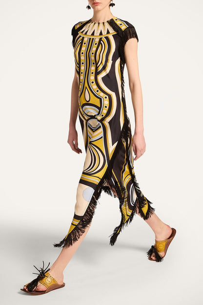 Kleid Scarf in Sanctuary Placée Gold La Double J