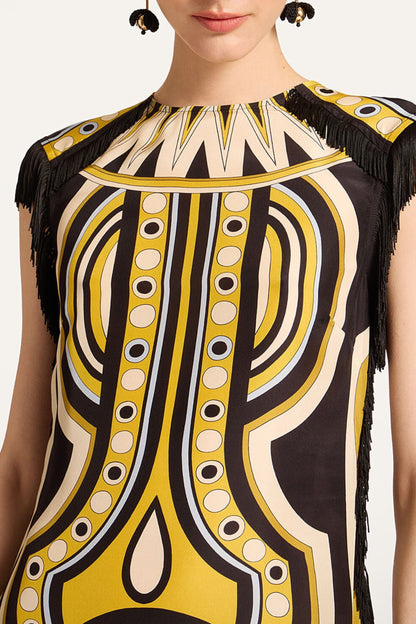 Kleid Scarf in Sanctuary Placée Gold La Double J