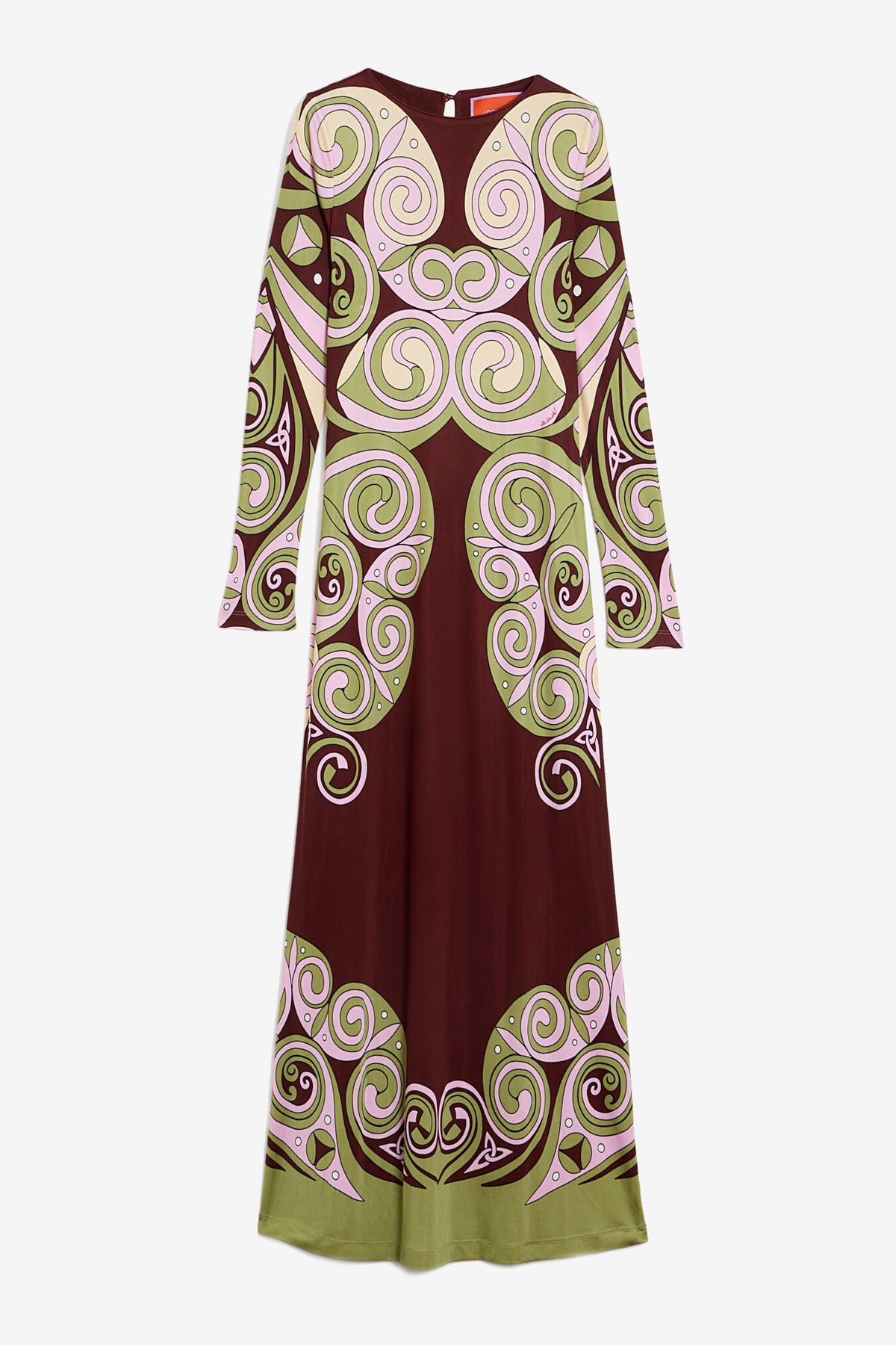 Kleid Slinky Swing in Burgundy La Double J