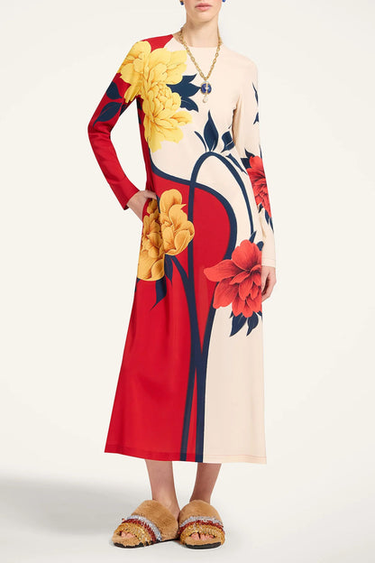 Vestido Swing en color Queen Peony Red de La Double J - Anita Hass