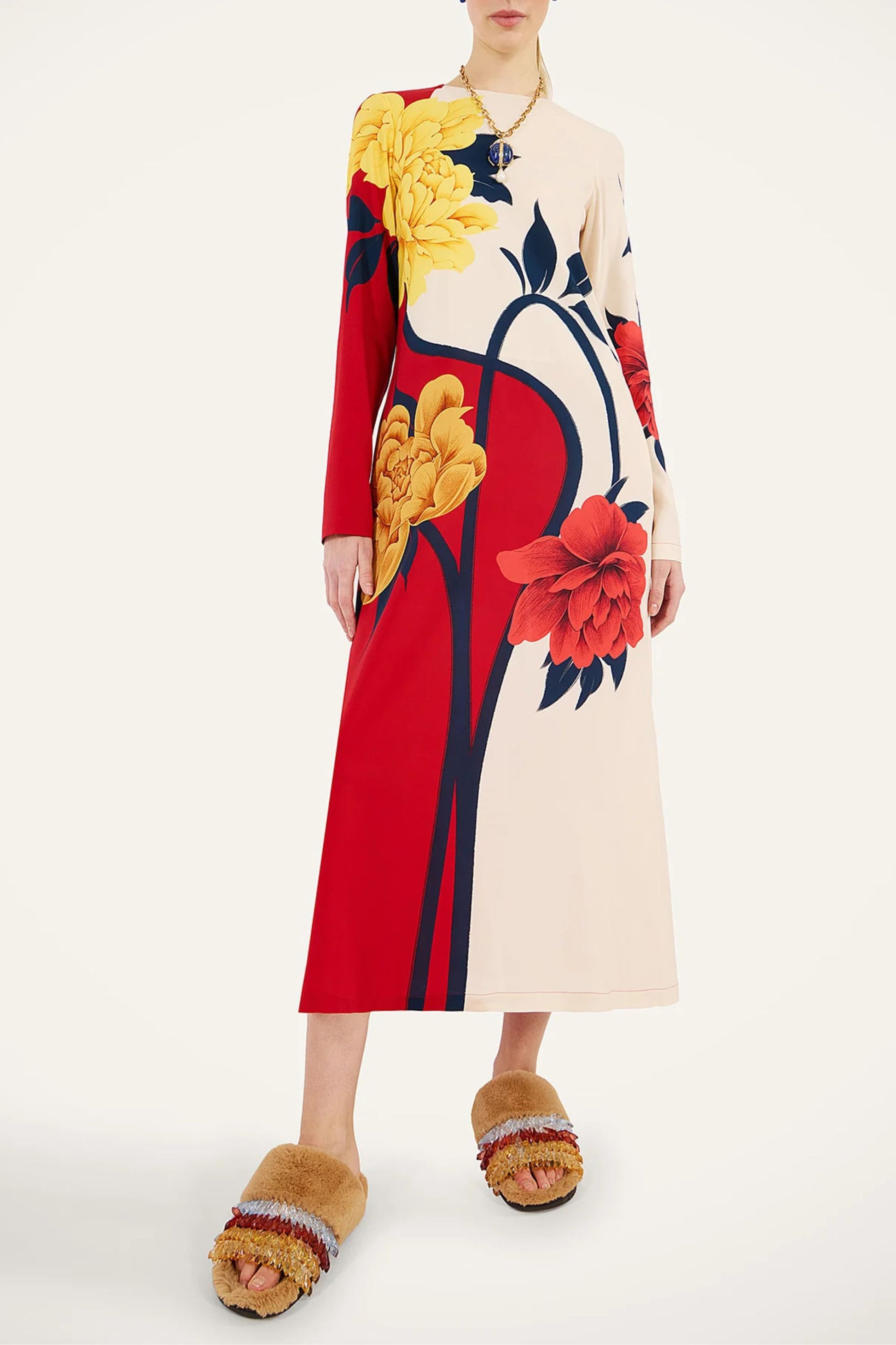 Vestido Swing en color Queen Peony Red de La Double J - Anita Hass