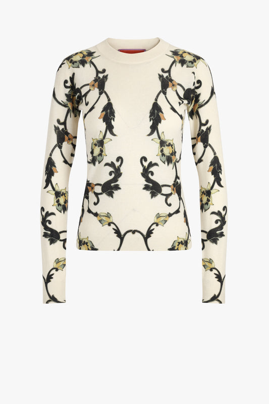 "Silky Buttercup" Sweater in White
