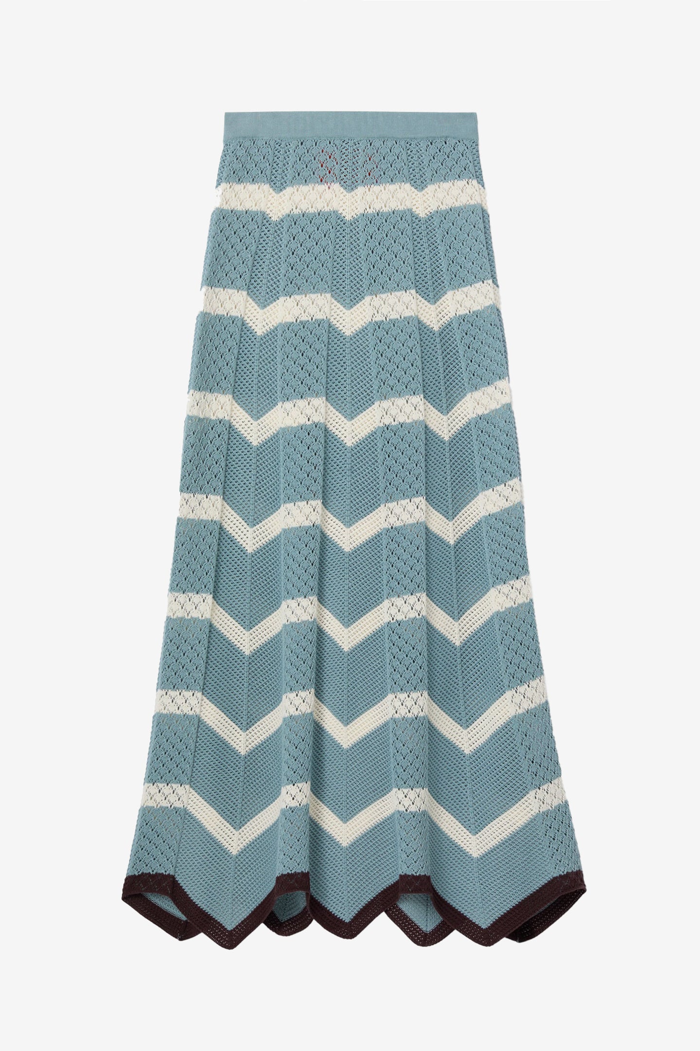 Rock Chevron in Blue/Ivory La Double J