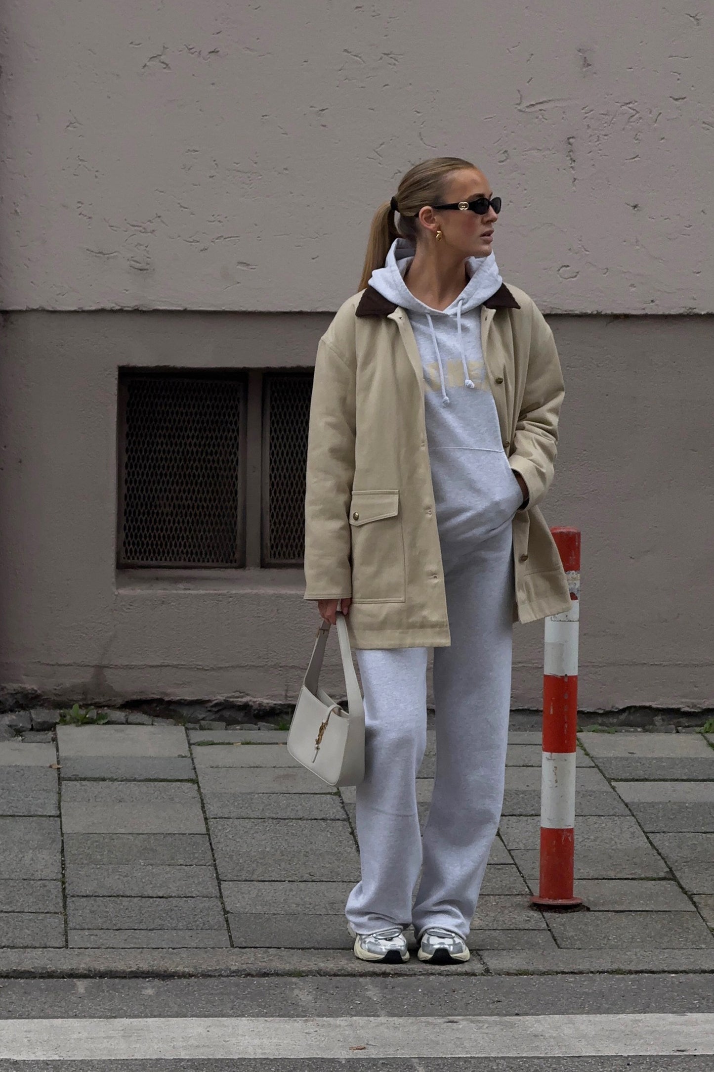 Sweatpants St. Michel in Melange GreyLadneri - Anita Hass