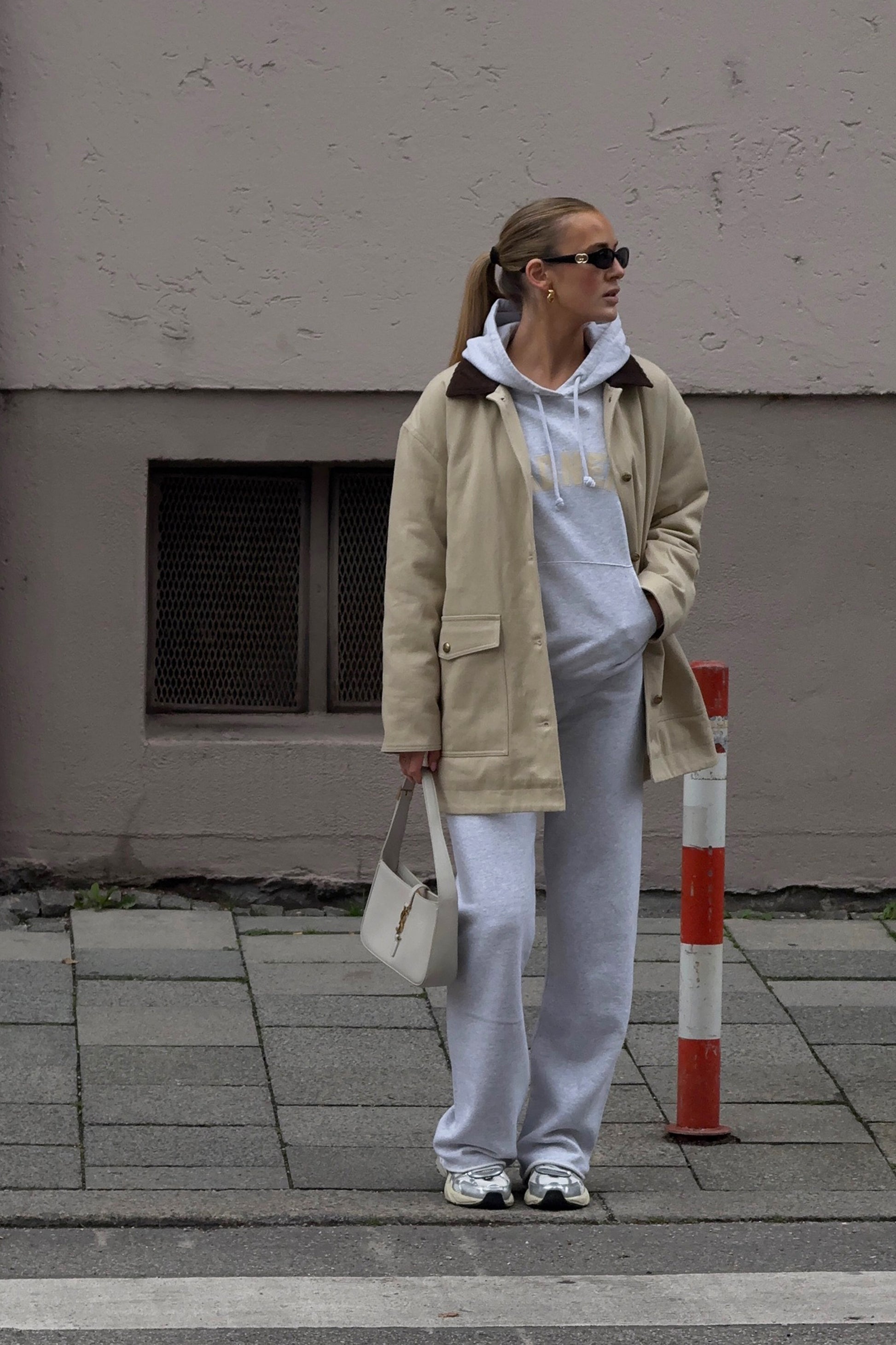 Sweatpants St. Michel in Melange GreyLadneri - Anita Hass