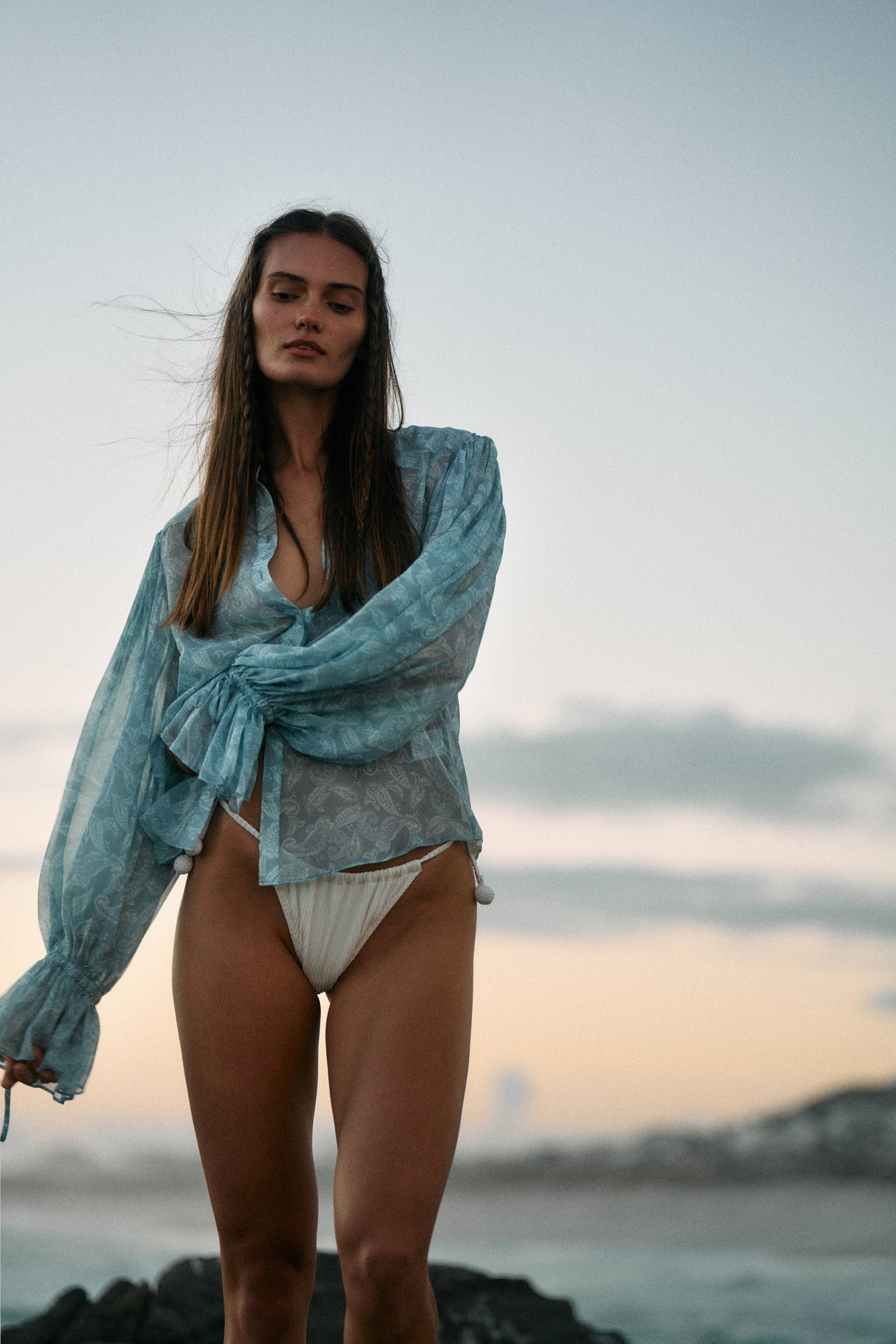 Bluse Elise in Blue PaisleyLadneri - Anita Hass