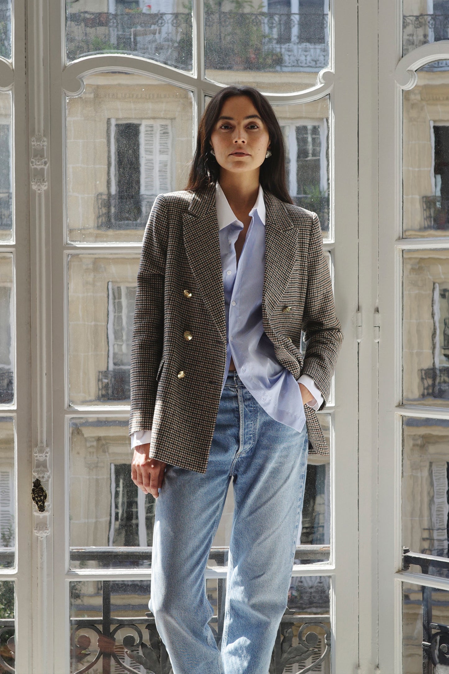 Bluse St. Germain Blanc in Blau/WeißLadneri - Anita Hass