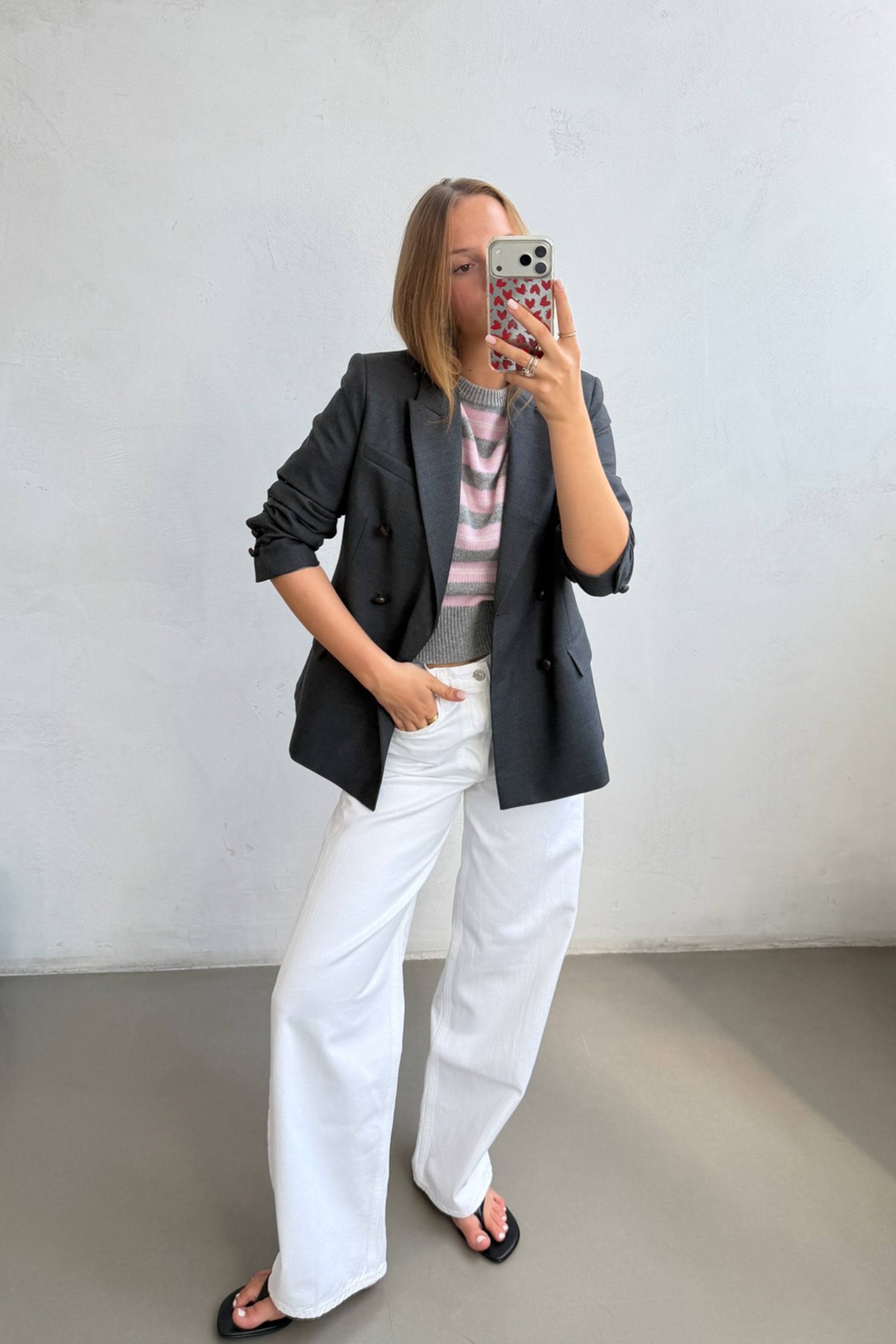 Blazer Manon in Dunkelgrau Ladneri