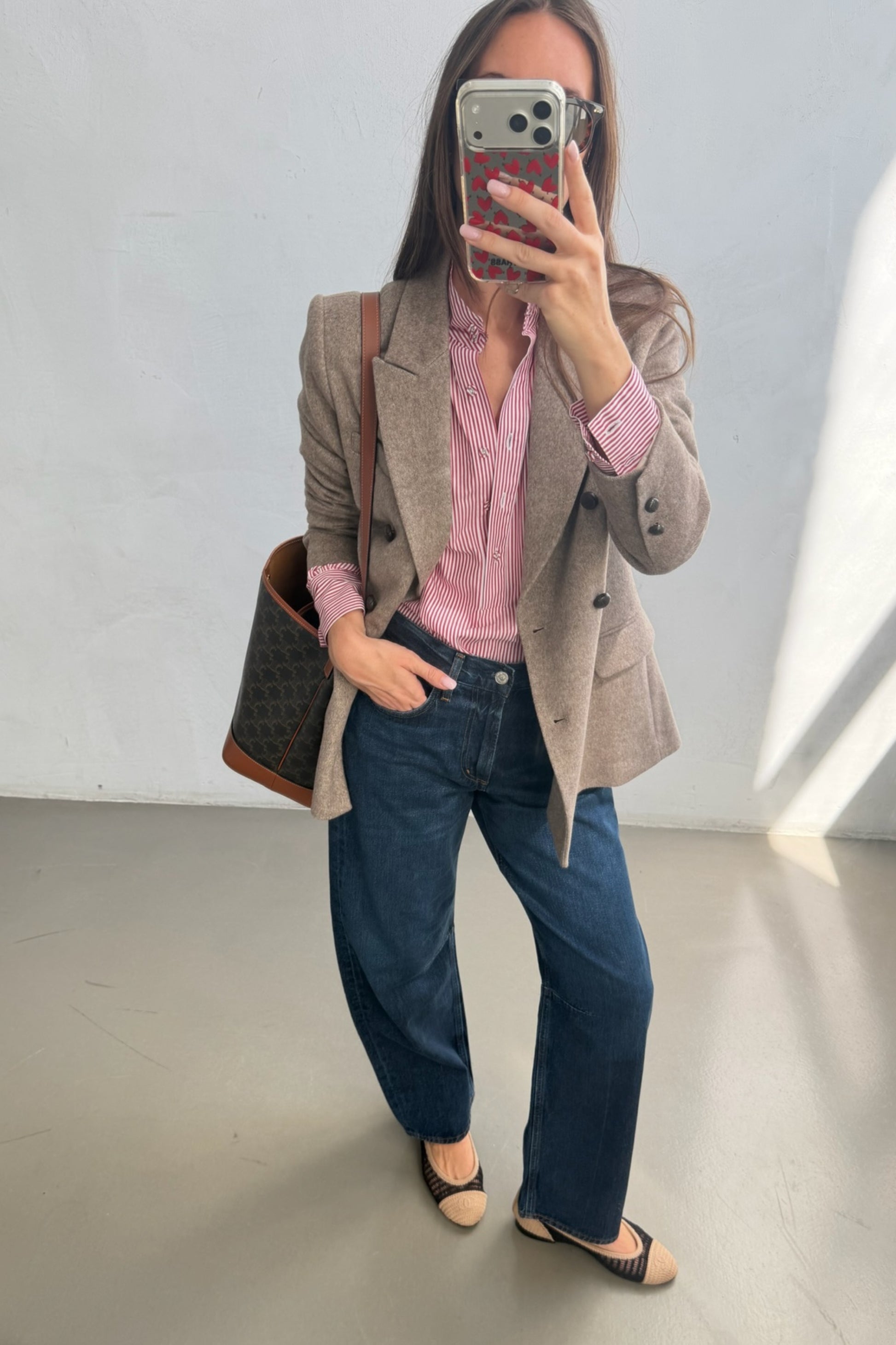 Blazer Manon in Taupe Melange Ladneri