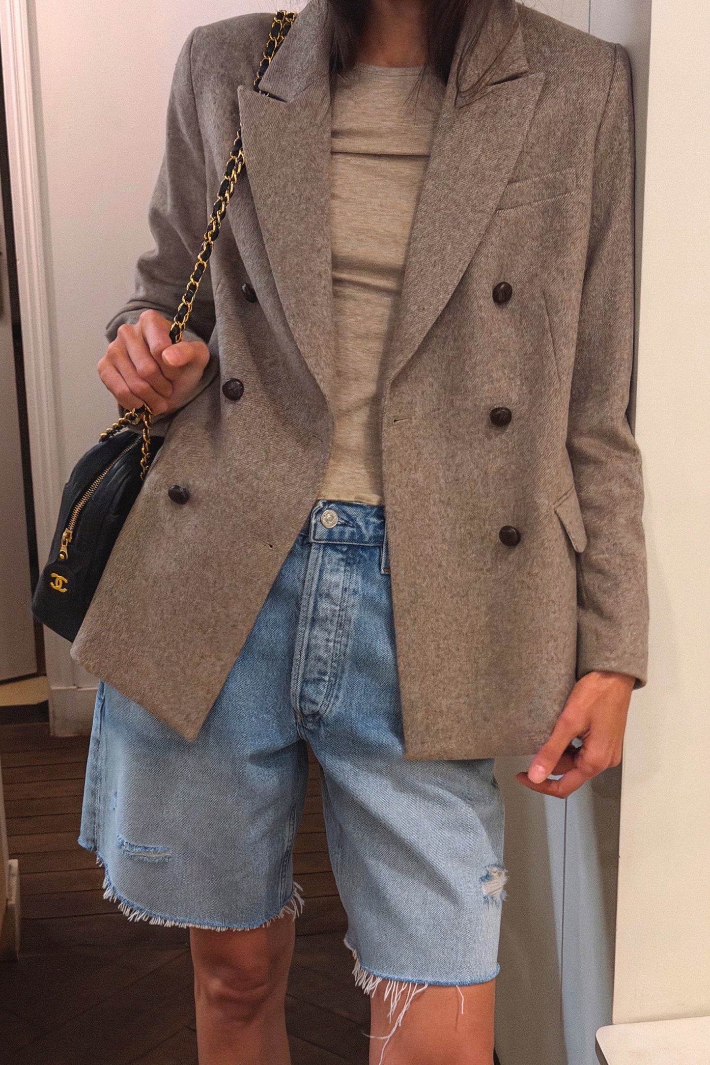 Blazer Manon in Taupe Melange Ladneri