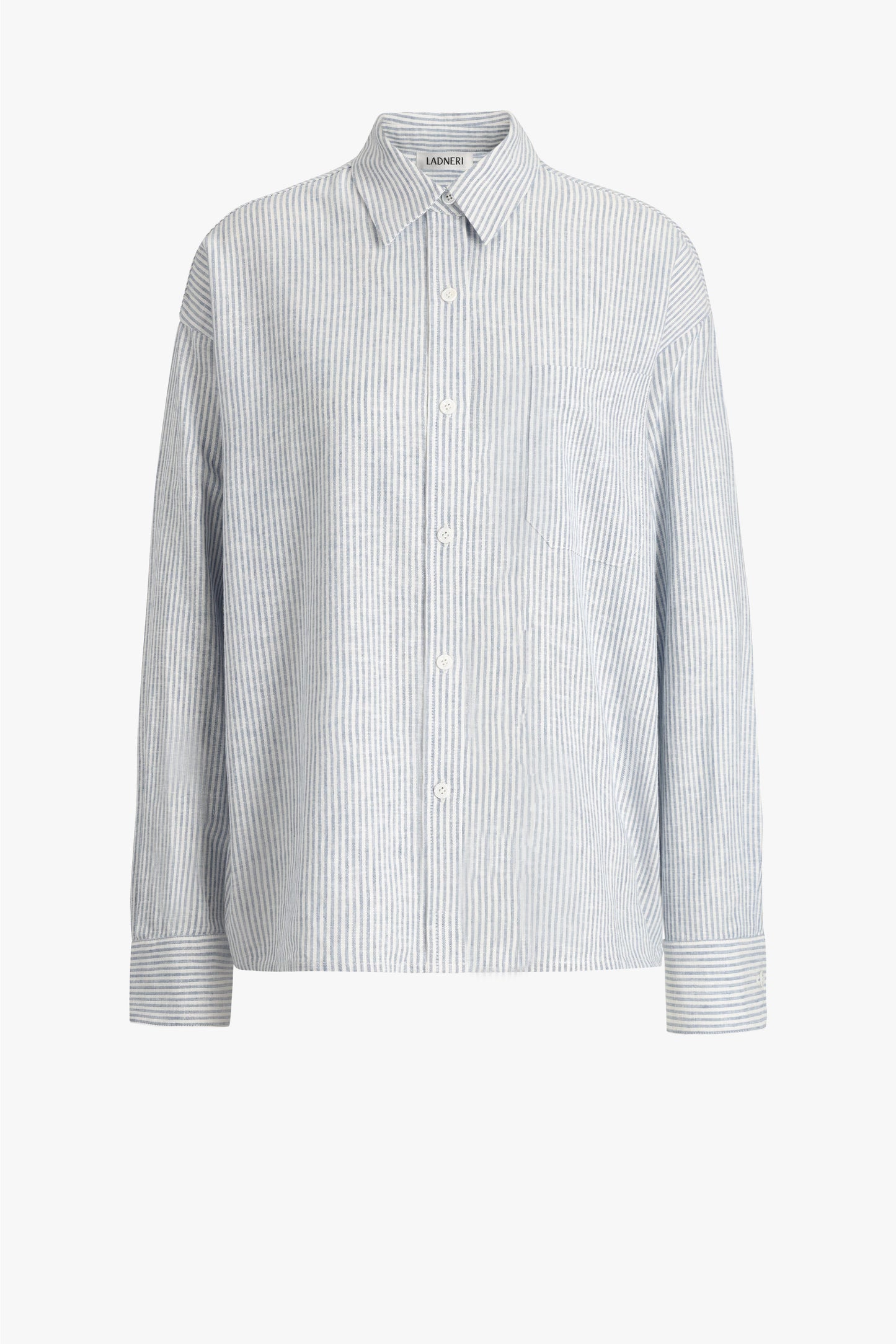 Bea Blouse in Light Blue/White – Ladneri 