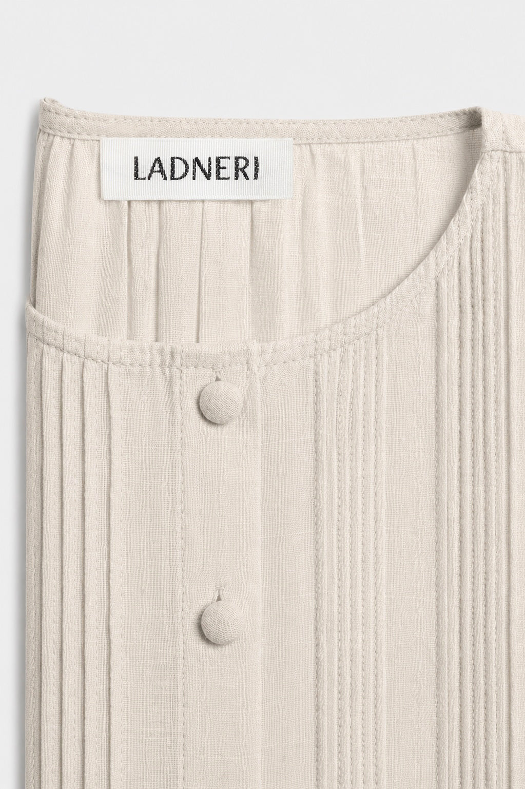 Bellina Blouse in Beige by Ladneri