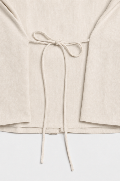 Bellina Blouse in Beige by Ladneri