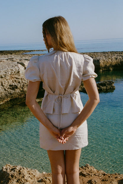 Bluse Bellina in Beige Ladneri
