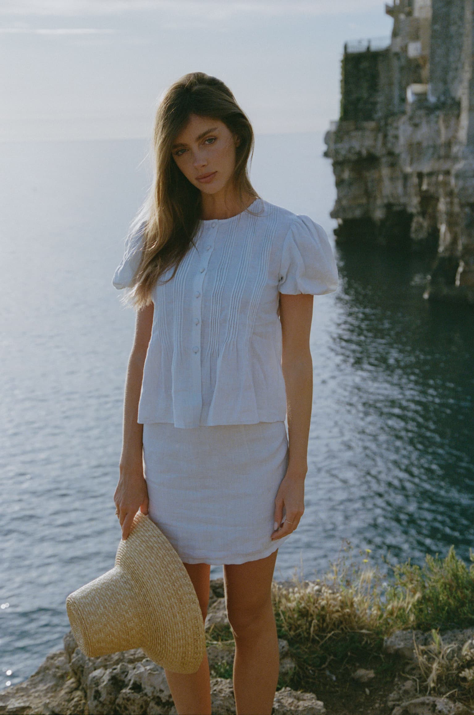 Bluse Bellina in Hellblau Ladneri