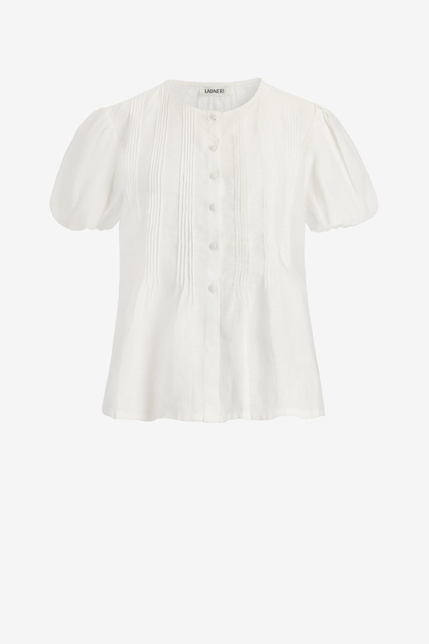 Bellina Blouse in White Ladneri