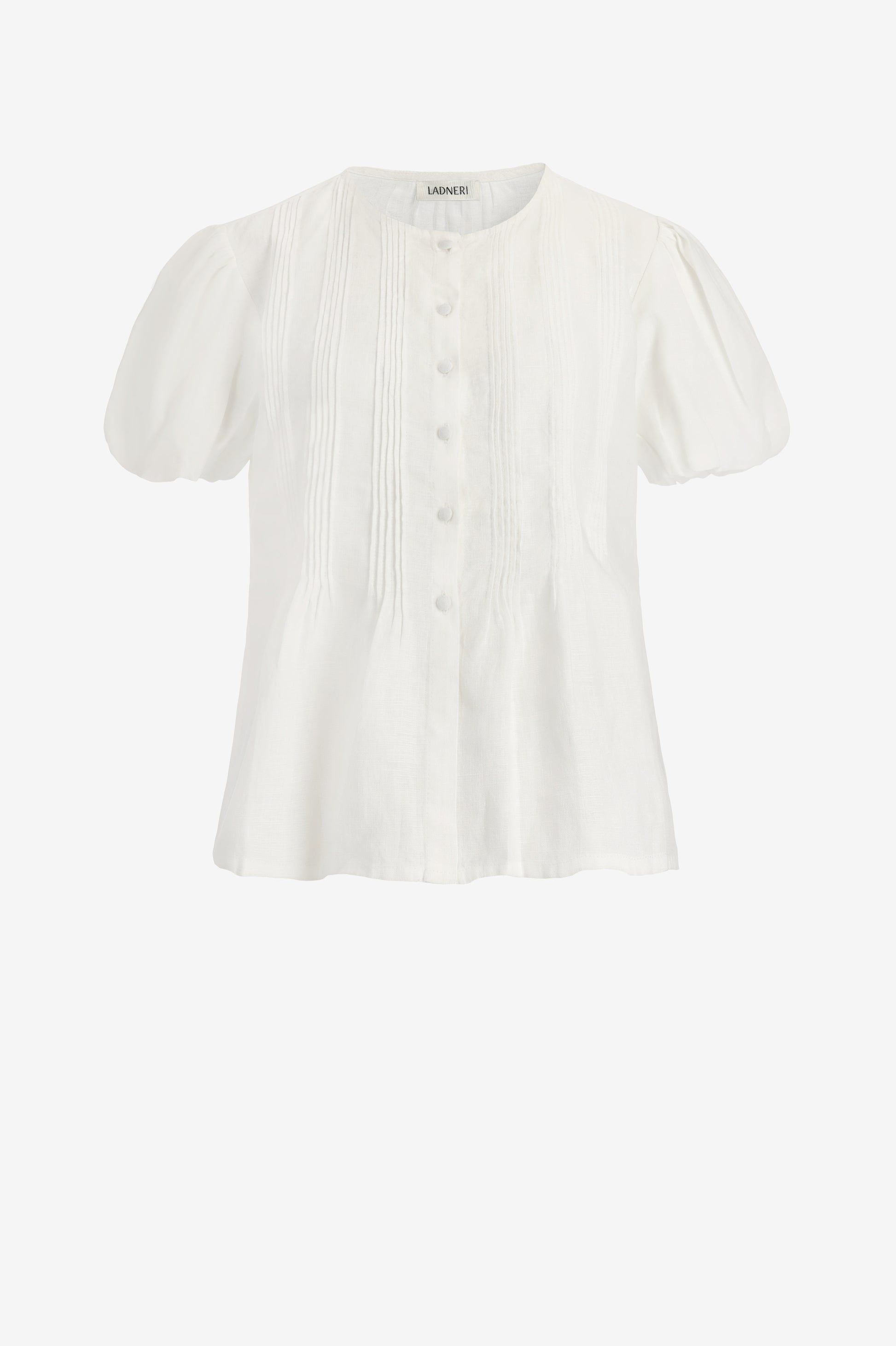 Bellina Blouse in White Ladneri