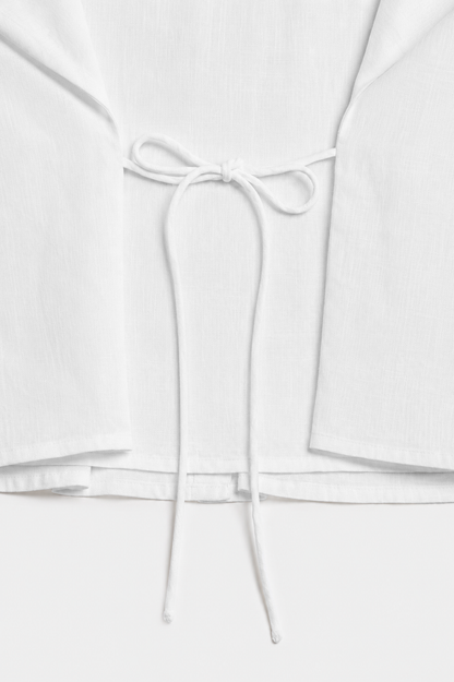 Bellina Blouse in White Ladneri