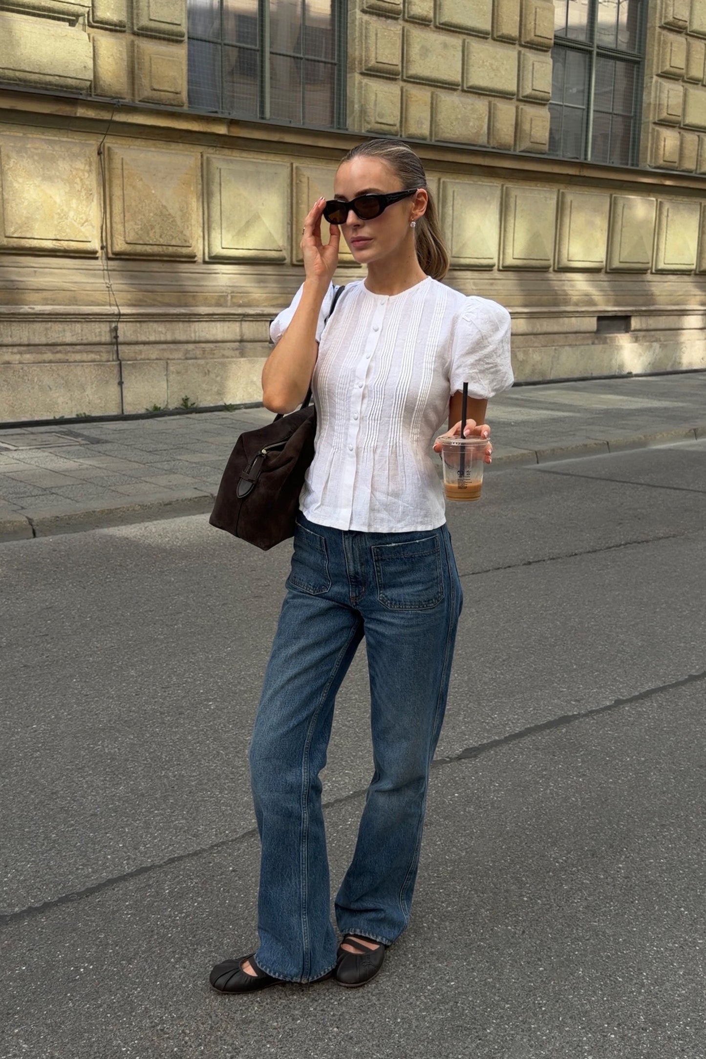 Bluse Bellina in Weiß Ladneri