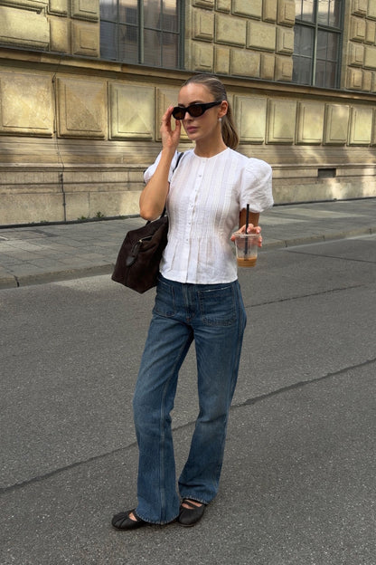 Bluse Bellina in Weiß Ladneri