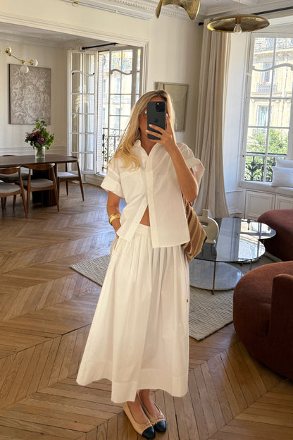 Eve Blouse in White by Ladneri - Anita Hass