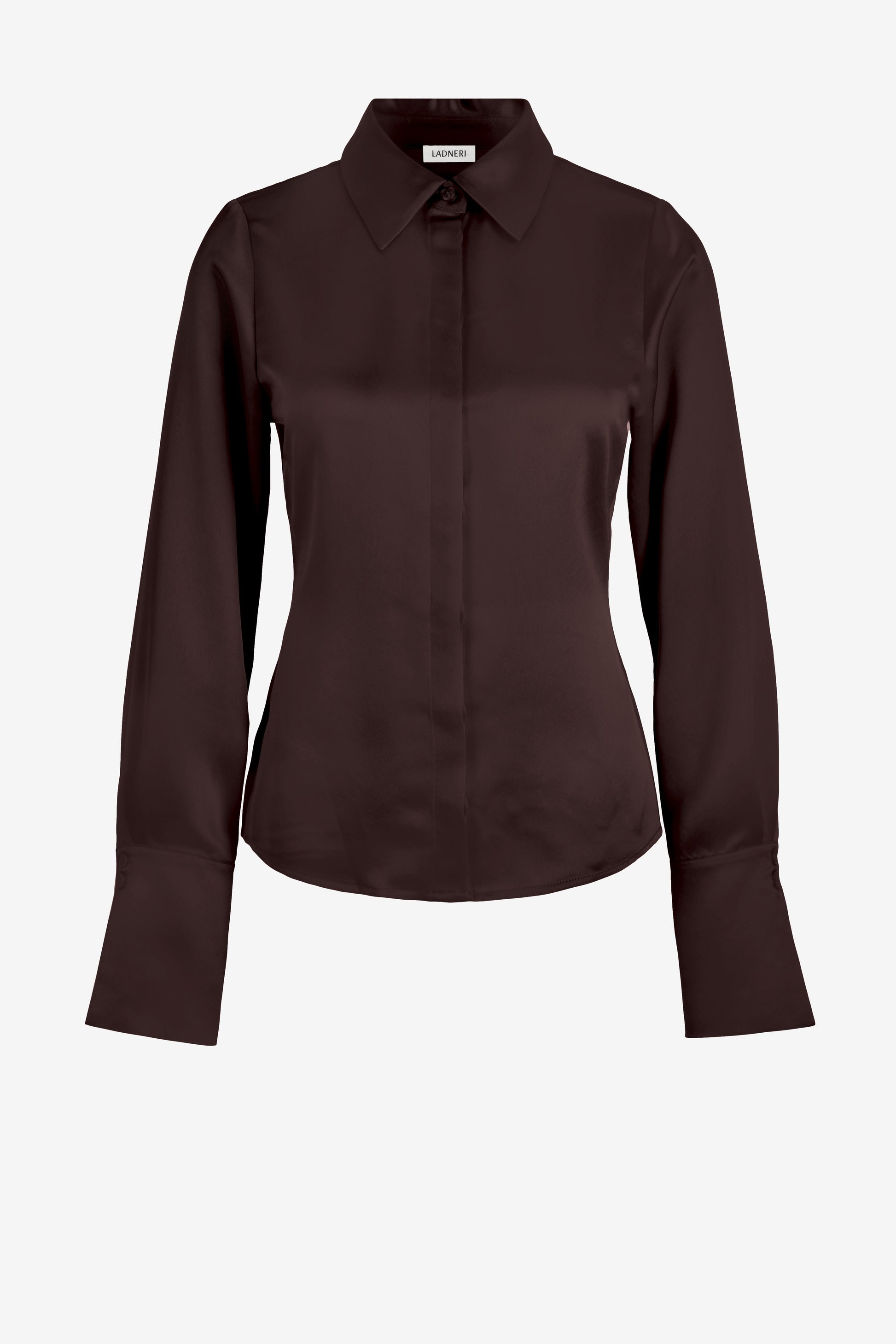Bluse Hedi in Dunkelbraun Ladneri