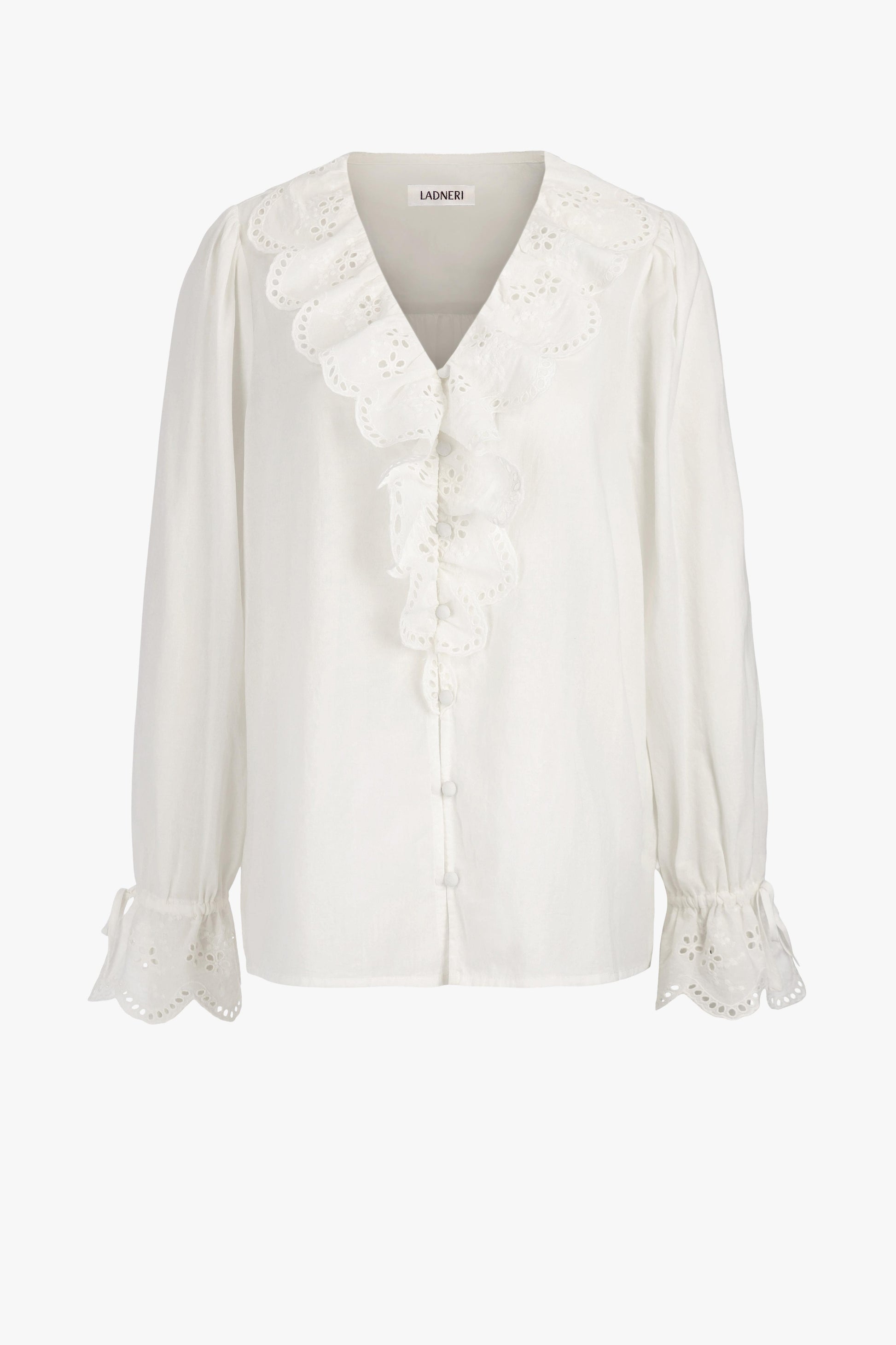 Lia Blouse in White – Ladneri 