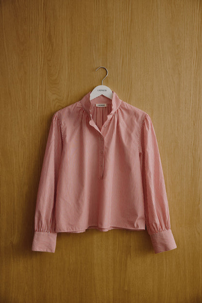 Bluse Lina in Weiß/Rouge Ladneri