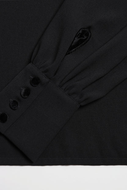 Bluse Sila in Schwarz Ladneri