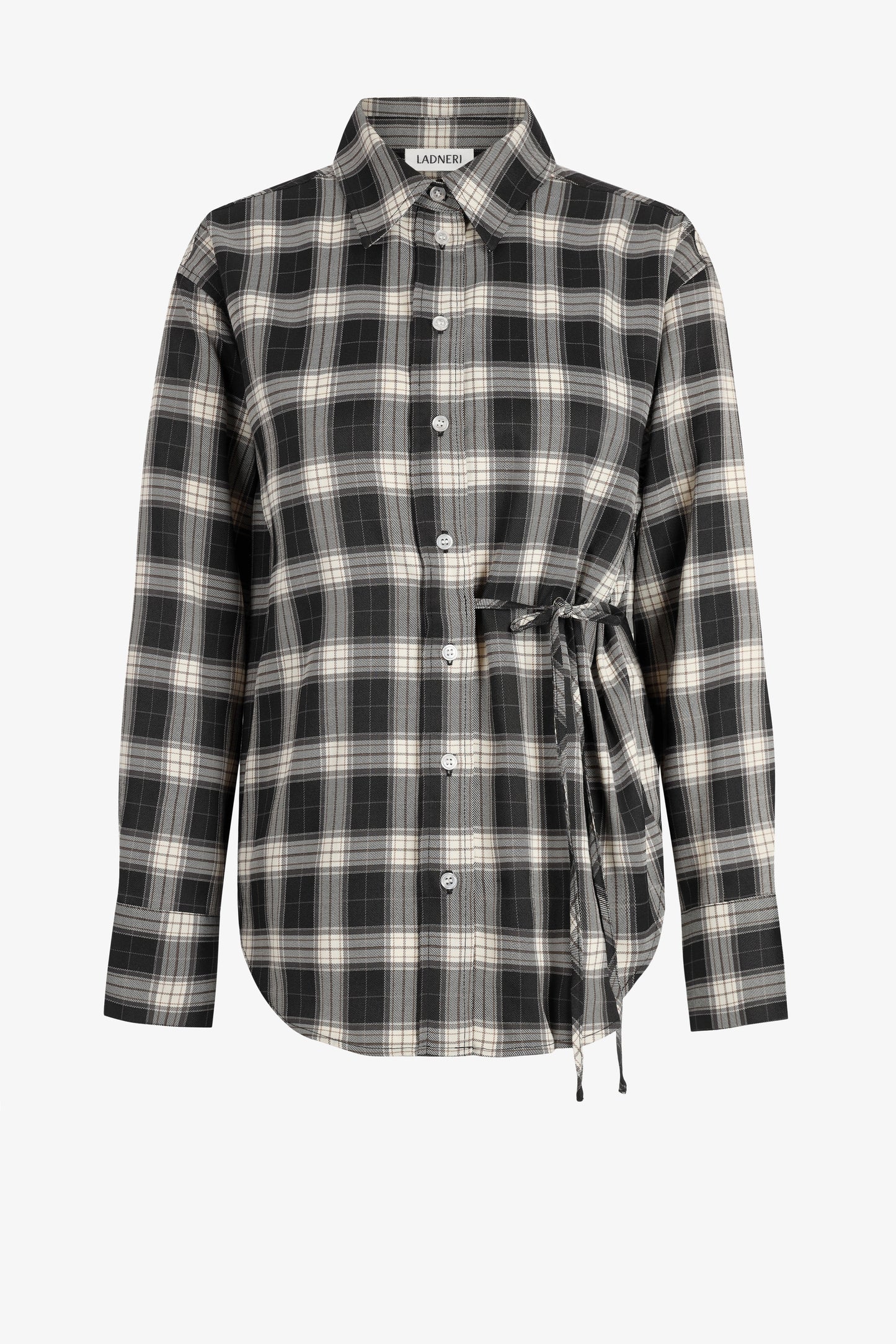 Bluse Vita in Black Check Ladneri