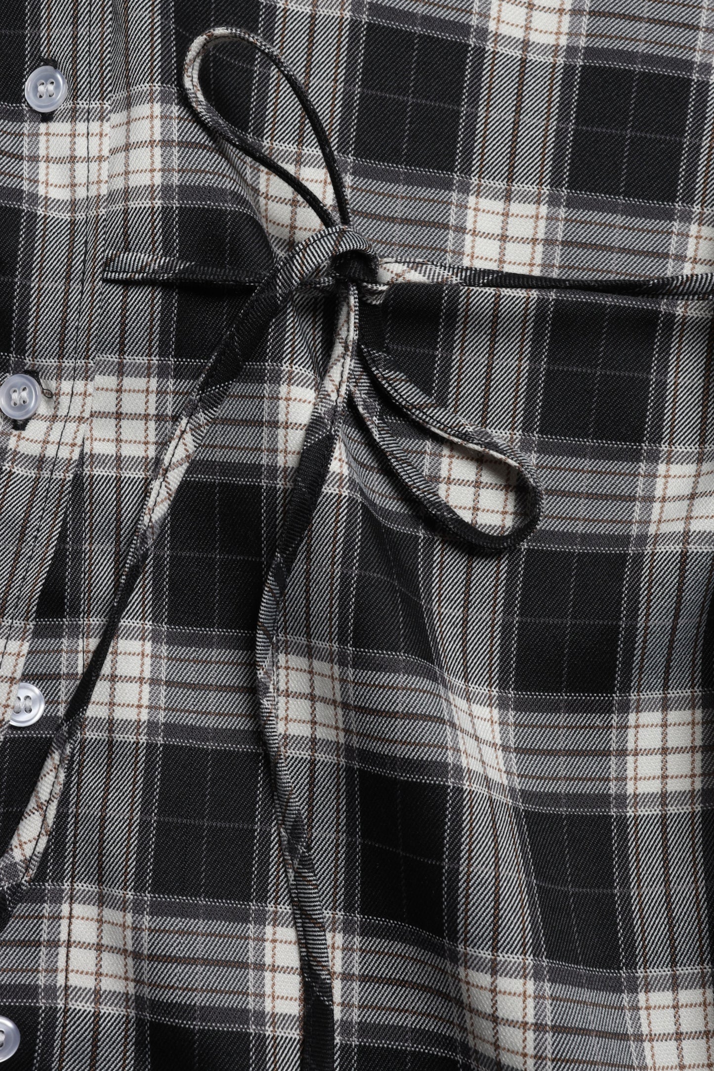 Bluse Vita in Black Check Ladneri