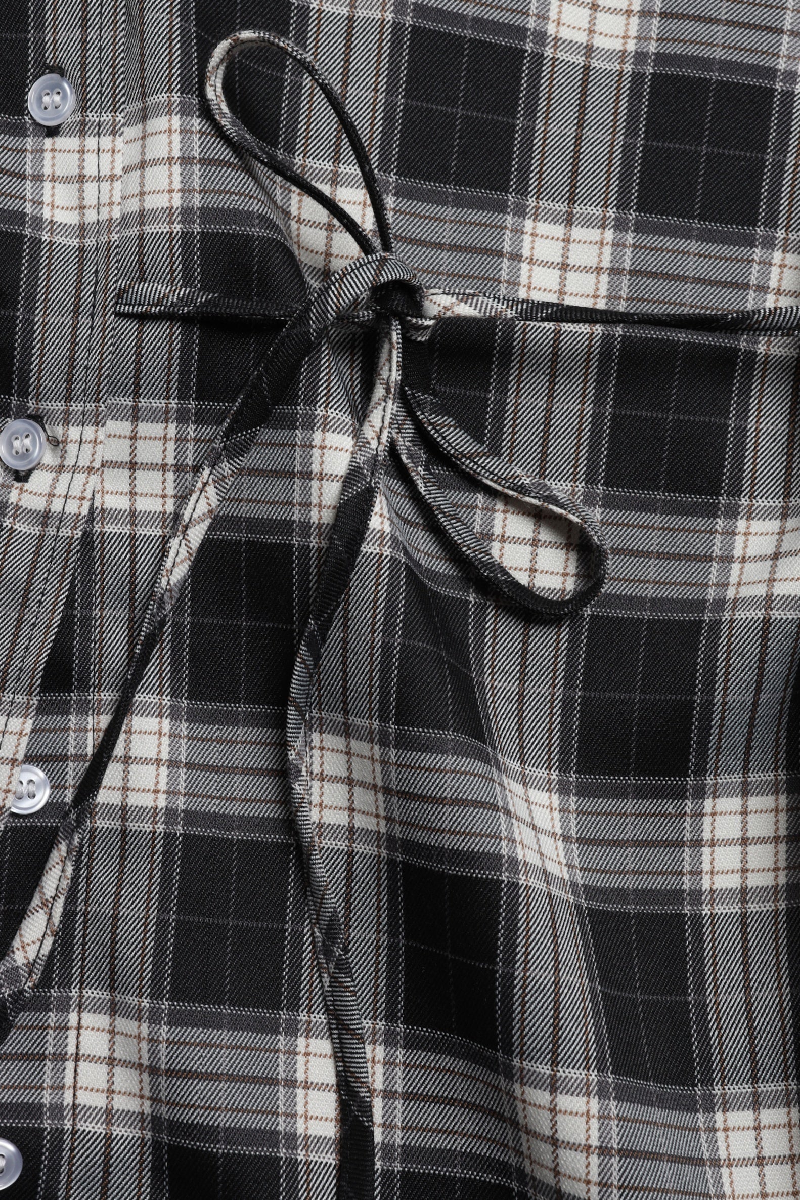 Bluse Vita in Black Check Ladneri