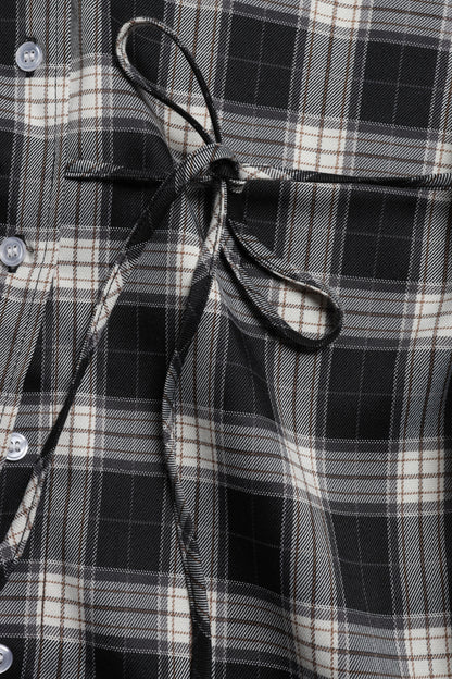 Bluse Vita in Black Check Ladneri