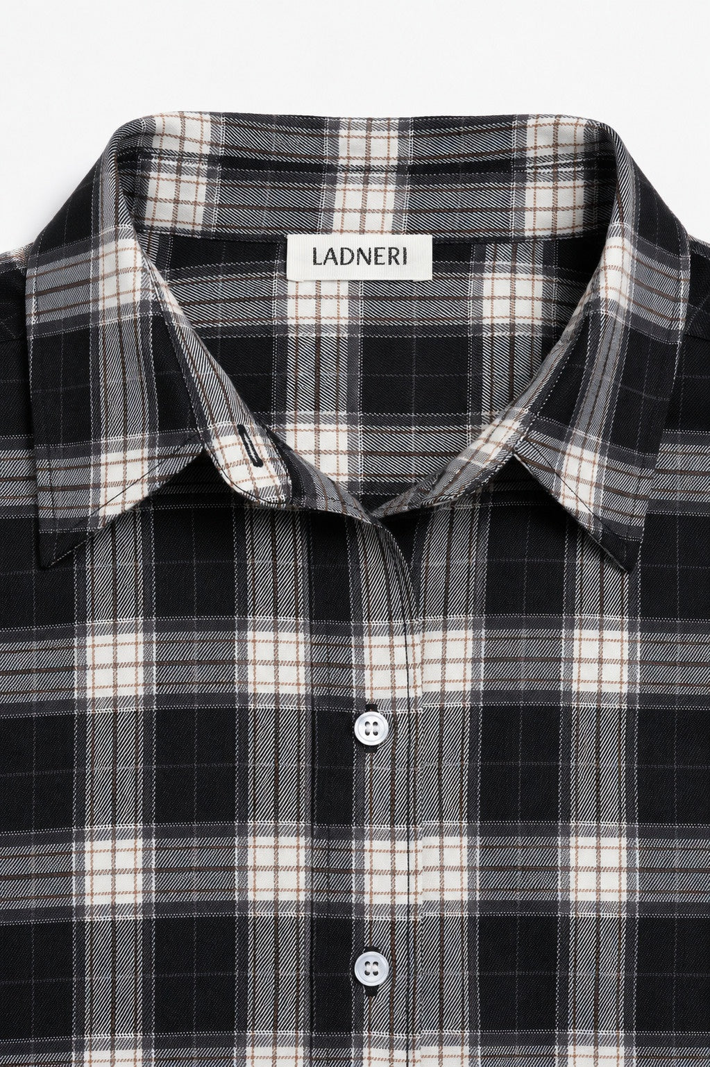 Bluse Vita in Black Check Ladneri