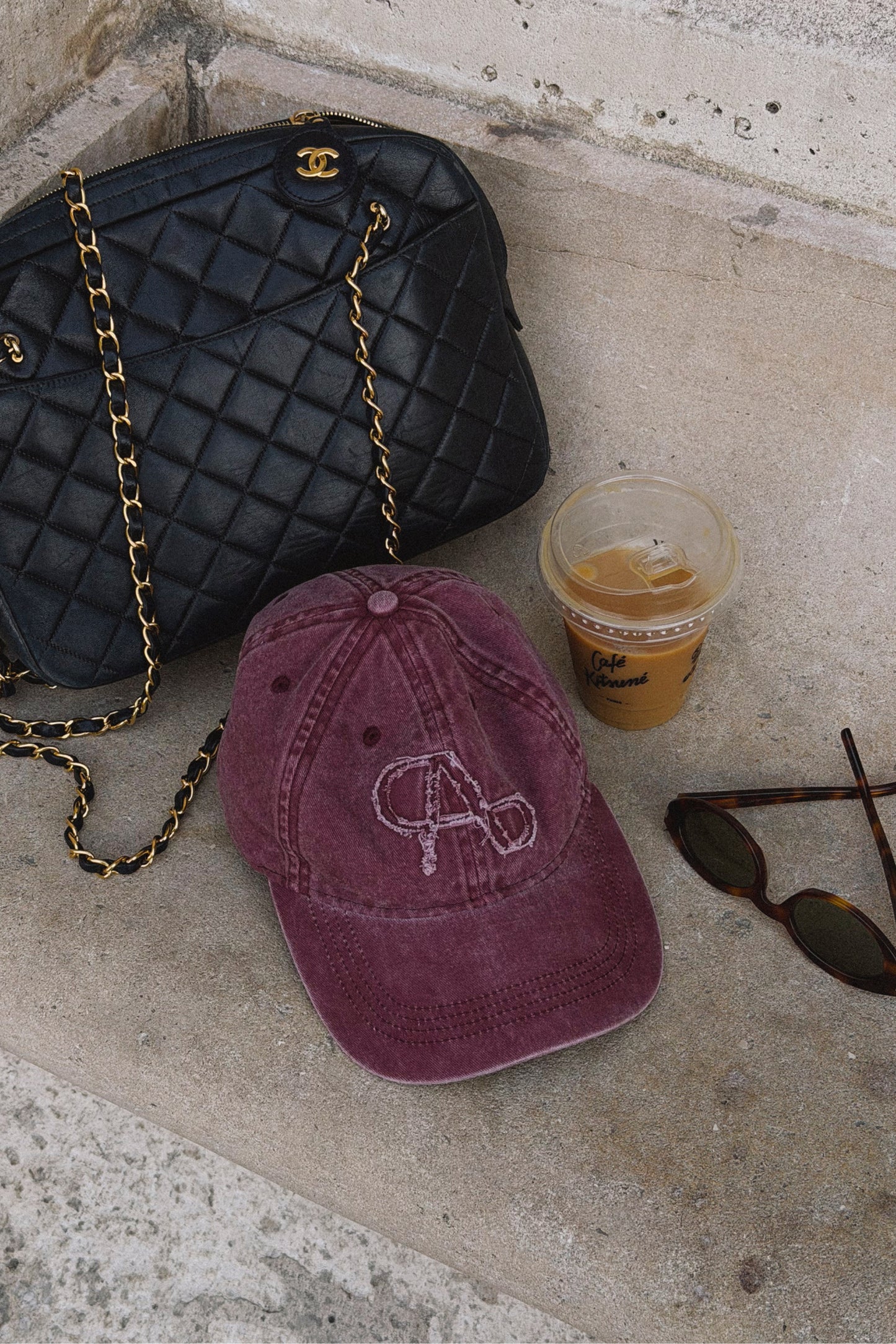 Cap Snake in Washed Bordeaux Ladneri
