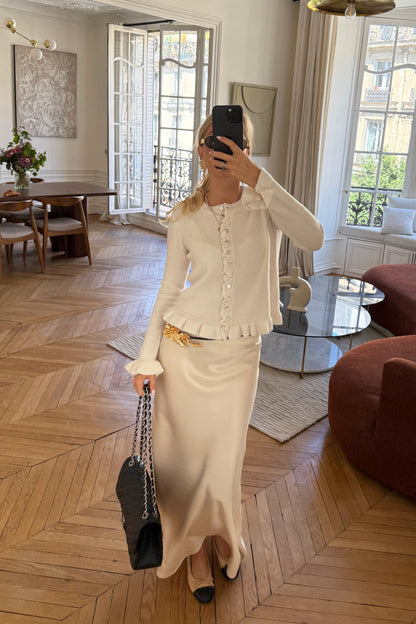 Cardigan Chloe in Creme Ladneri