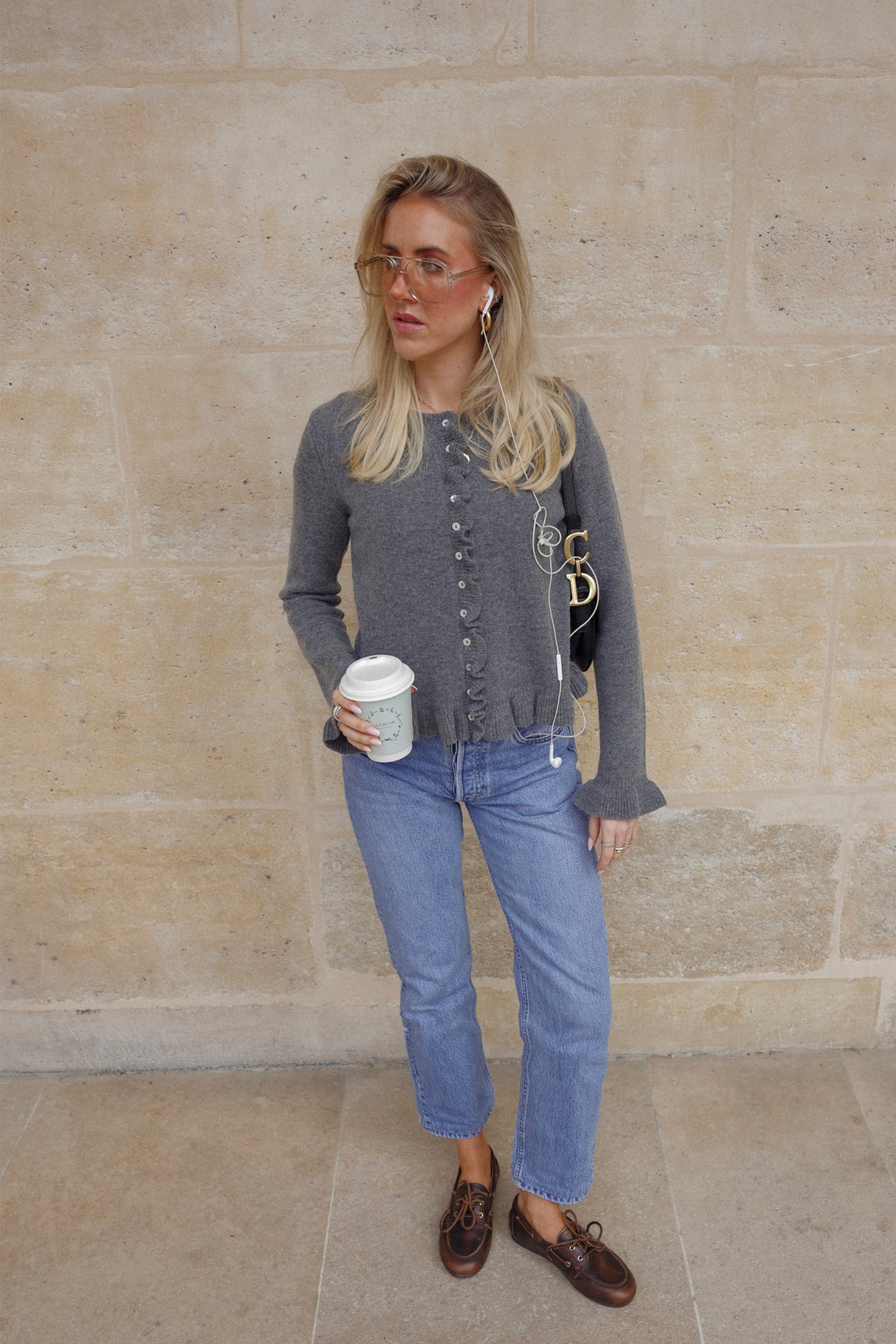 Chloe Cardigan in Gray Ladneri - Anita Hass
