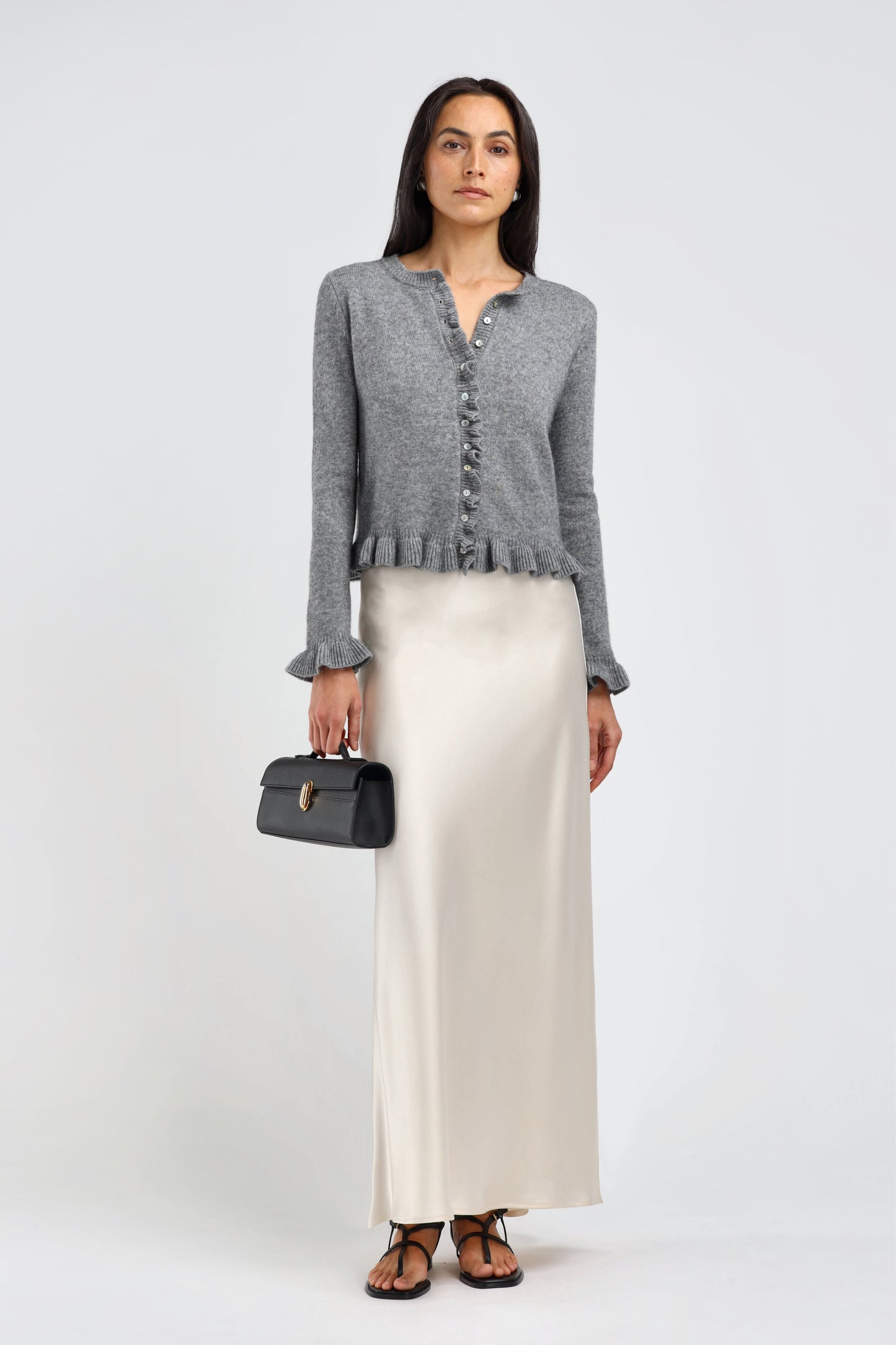 Chloe Cardigan in Gray Ladneri - Anita Hass