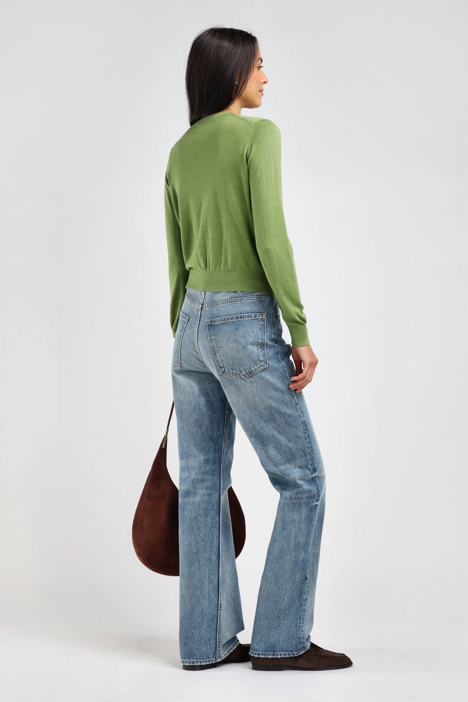 Gigi Cardigan in Bright Green – Ladneri 