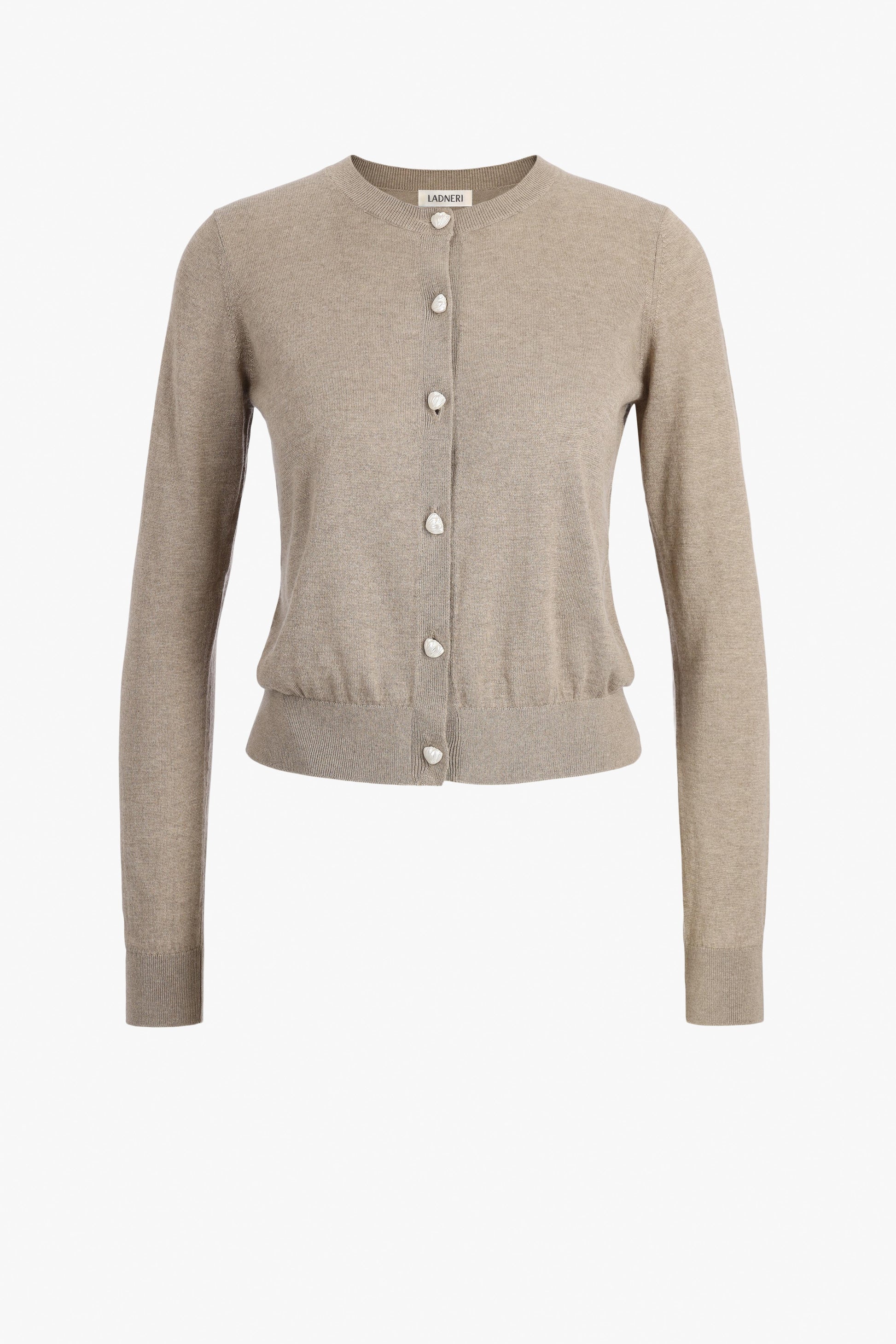 Gigi Cardigan in Taupe – Ladneri 