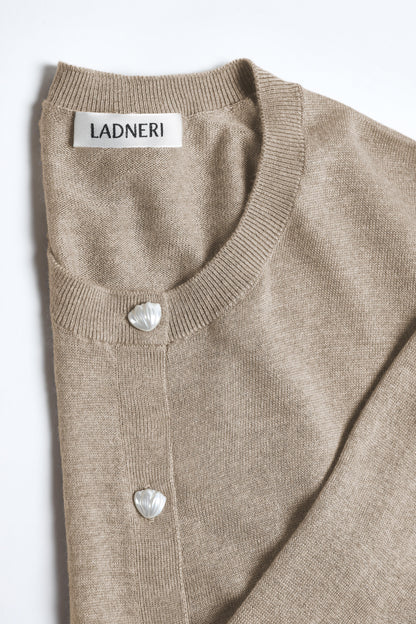 Gigi Cardigan in Taupe – Ladneri