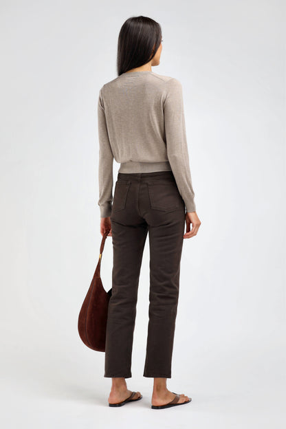 Gigi Cardigan in Taupe – Ladneri 
