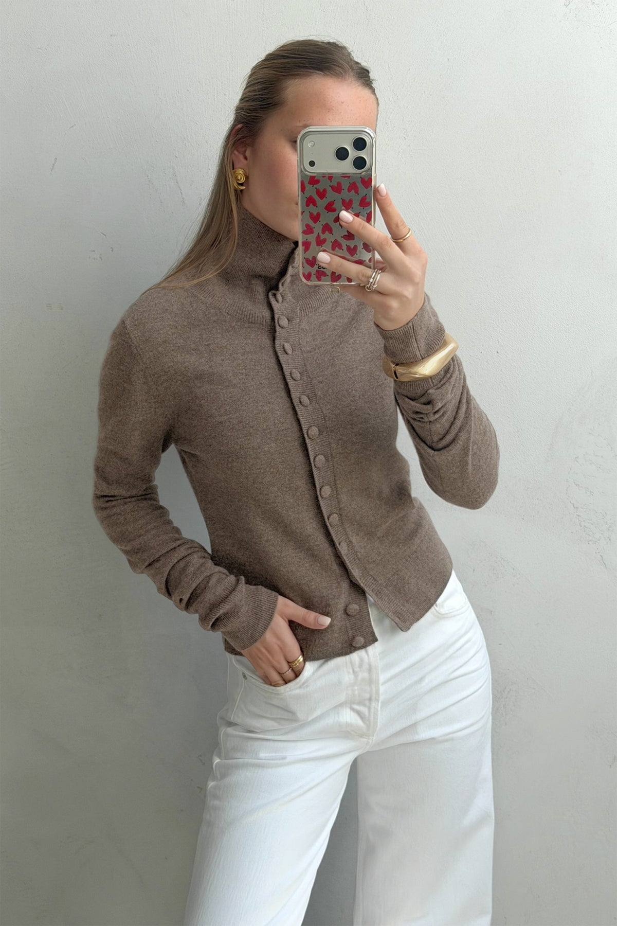 Cardigan Livia in Nougat Ladneri