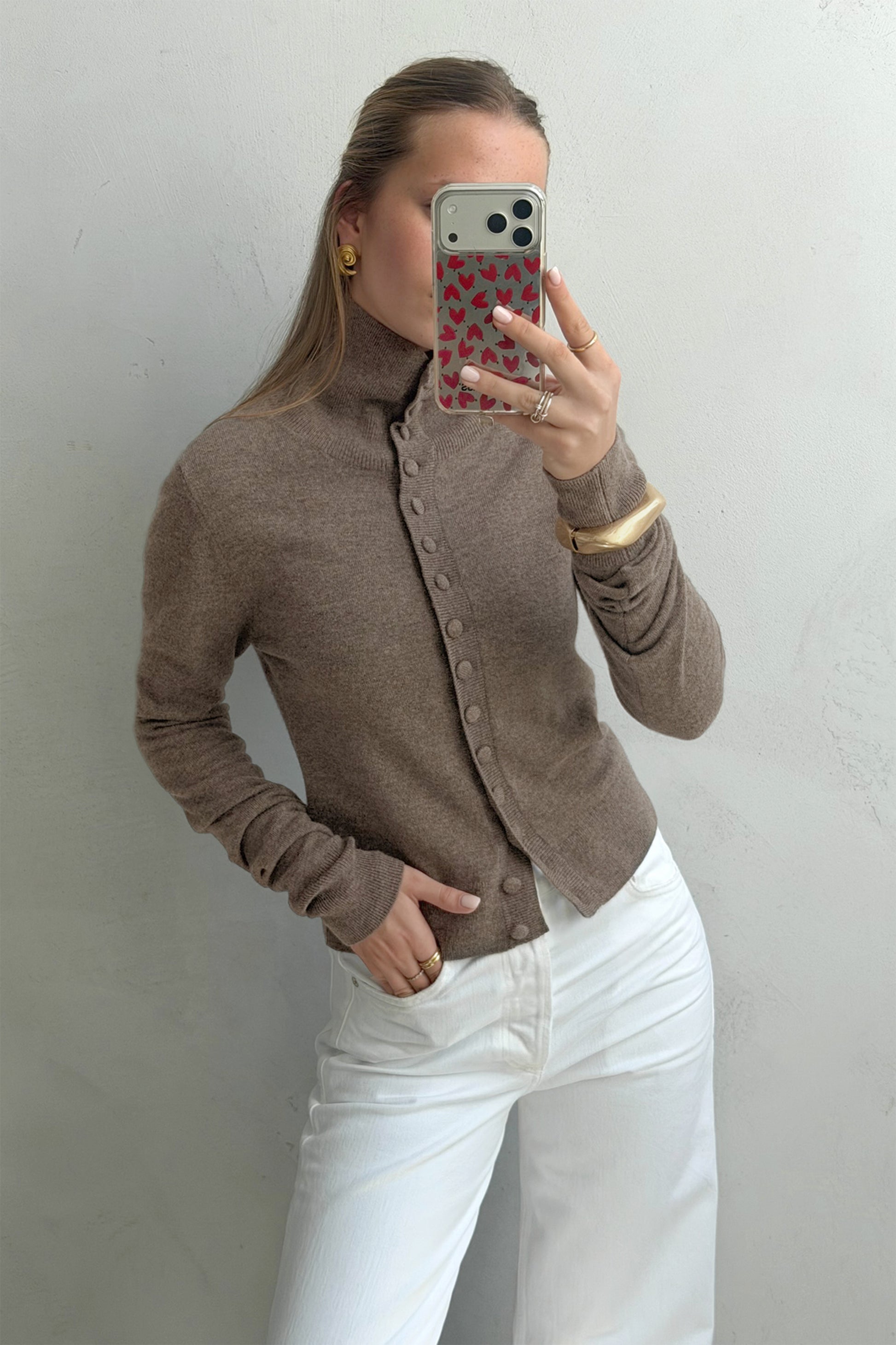 Cardigan Livia in Nougat Ladneri