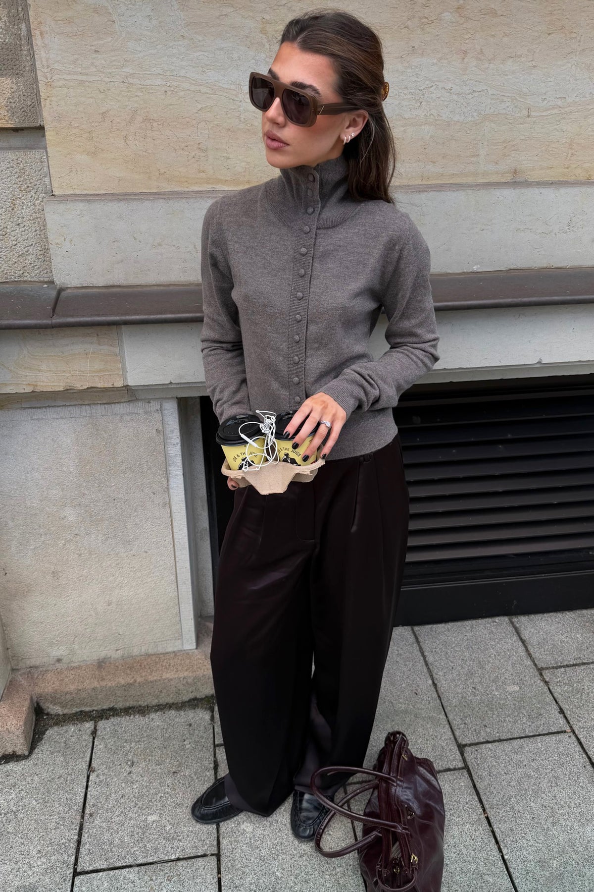 Cardigan Livia in Nougat Ladneri