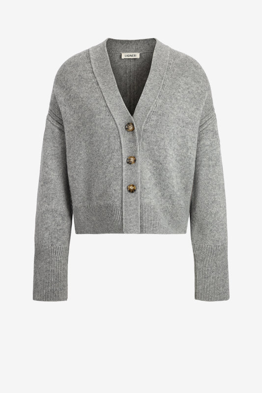 Cardigan Luce in Knitted Stone Ladneri