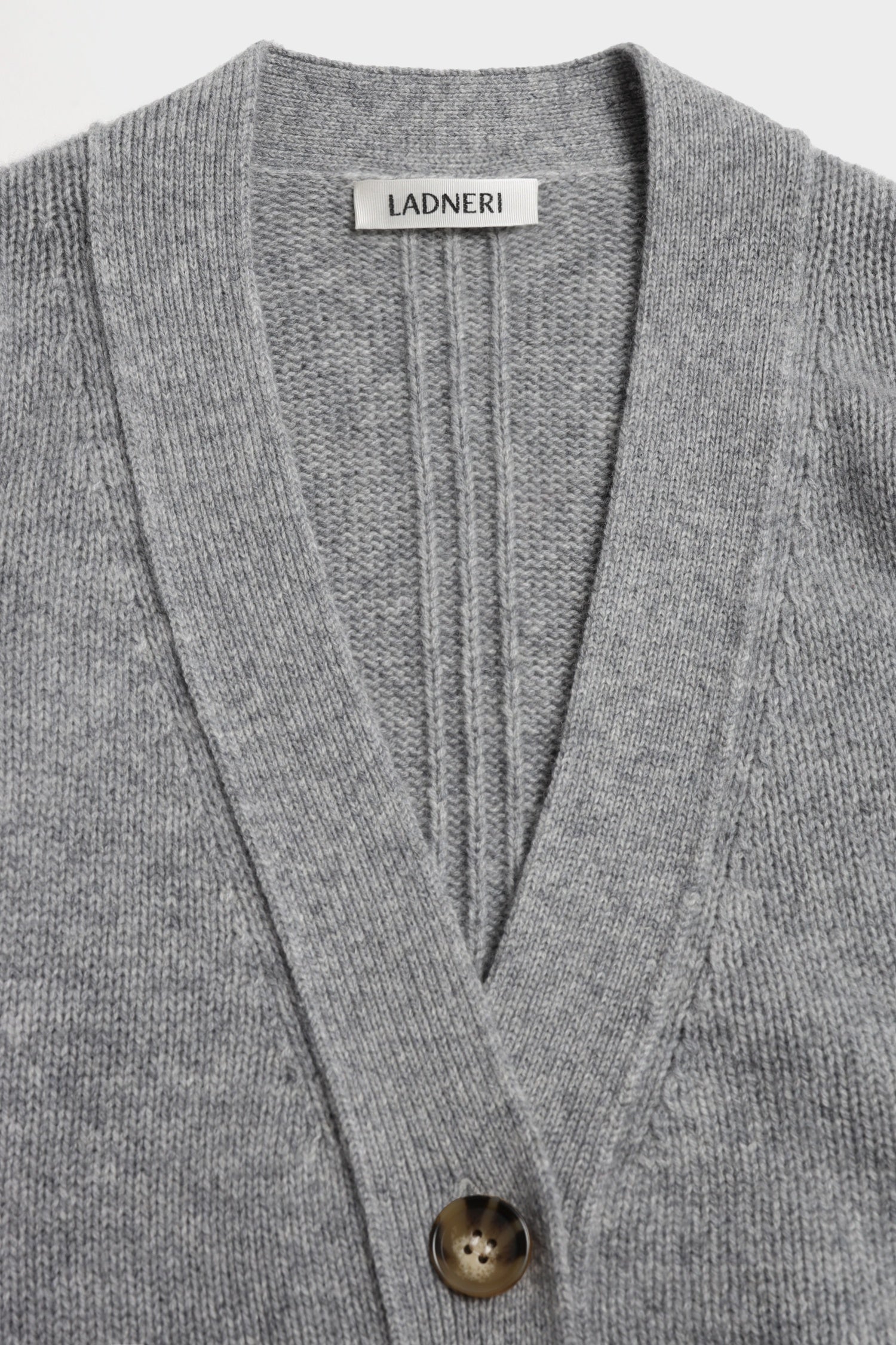 Cardigan Luce in Knitted Stone Ladneri